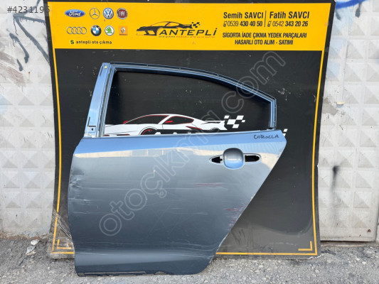 TOYOTA COROLLA SOL ARKA KAPI 2019-2025 ÇIKMA ORİJİNAL