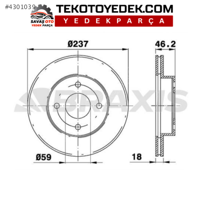 NİSSAN MİCRA 1.0 1.5D ÖN DİSK TAKIM / BRAXİS ORJ
