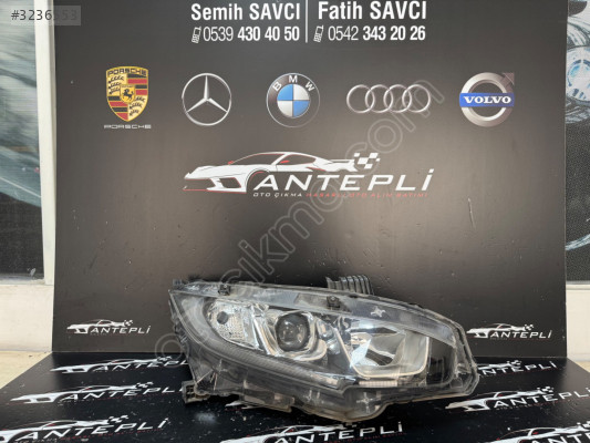 HONDA CİVİC FC5 SAĞ ÖN FAR MERCEKLİ ÇIKMA ORİJİNAL