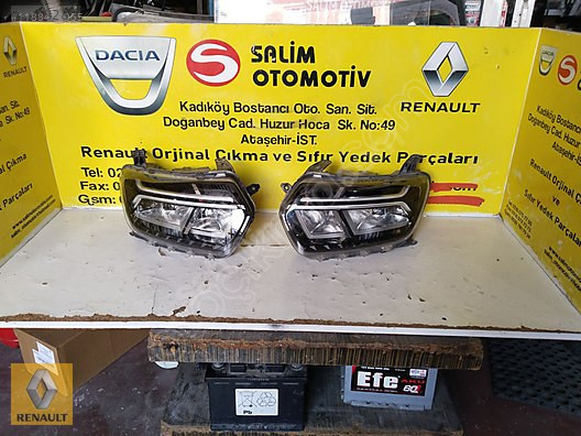 DACIA DUSTER LEDLİ SAĞ SOL FAR CIKMA ORJINAL VE DİĞER PARCALAR