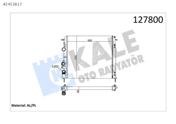 8200189288  SU RADYATÖRÜ MEGANE LOGAN ( DENSO )
