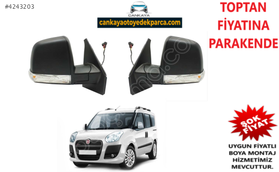 FİAT DOBLO 3 2009 SOL-SAĞ DIŞ AYNA ADET FİYAT SIFIR  735528051