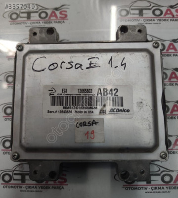OPEL CORSA E 1.4 MOTOR BEYNİ 12665802