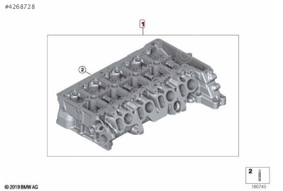 BMW E87 E90 N47 177 LİK ÇIKMA SİLİNDİR KAPAĞI 11127810196 7810196