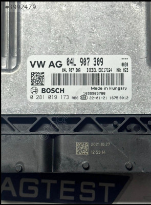 VW PASSAT  2.0 TDI 0281019173 04L907309 EDC17C64 MOTOR BEYNİ