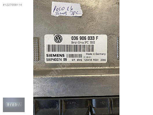 036906033F SİMOS 3PC 3552 1.6 POLO MOTOR BEYNİ