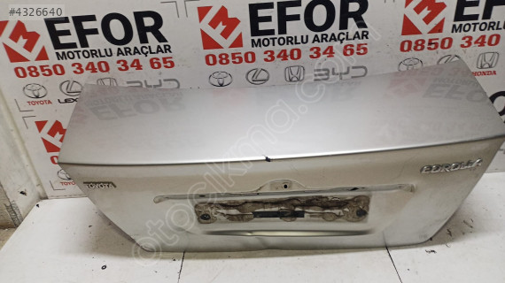 TOYOTA COROLLA ORJİNAL ÇIKMA BAGAJ KAPAK 02-06