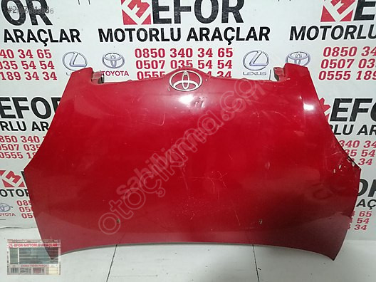 TOYOTA YARİS MOTOR KAPUTU ÇIKMA ORJİNAL PARÇA 2000-2006