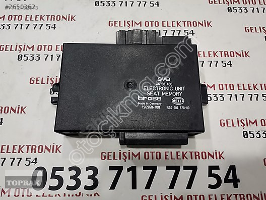 5DS007678-00 196960-100 4658480 SAAB ELEKTRİKLİ KOLTUK BEYNİ