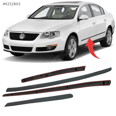 Vw Passat B6 Kapı Çıta Takımı Pütürlü 4Lü Set 3C0854939A