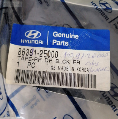 86391-2E000 Hyundai Tucson Bant- Siyah Çerçeve Ön, Sol