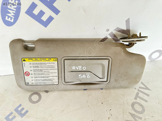 chevrolet aveo 2012 sağ güneşlik (son fiyat)