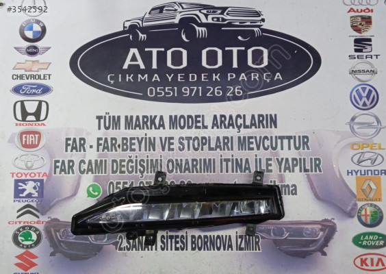 3v0941699 SKODA SUPERB ORJİNAL ÇIKMA SOL SİS FARI