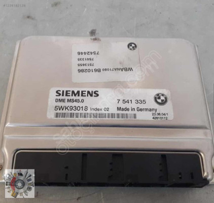 5WK93018 7541335 BMW E60 X3 2.0 MOTOR BEYNİ