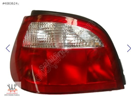 RENAULT MEGANE- 1- 1999/2002 STOP SOL (KIRMIZI/BEYAZ)