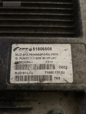 Fiat Grande Punto 1.3Mjet MOTOR BEYNİ ÇIKMA