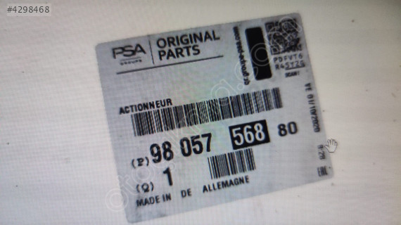 CİTROEN ELYESSE  9805756880 DEBRİYAJ ROBOTU ORJİNAL YEDEK PARÇA