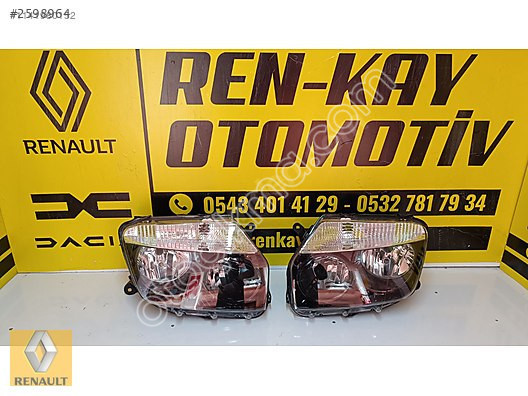 DACİA DUSTER SAĞ SOL FAR 2010-13 SIFIR YEDEK PARÇALARI RENKA
