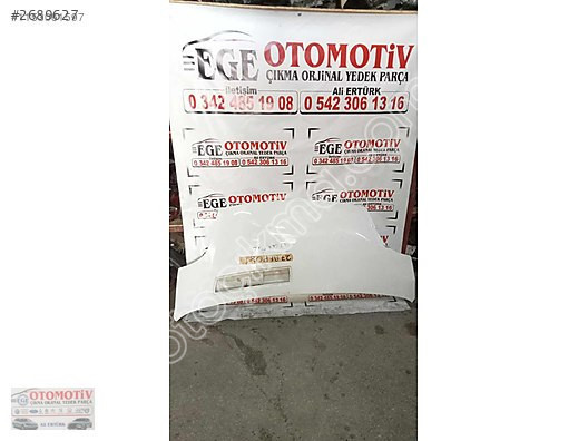 RENAULT TRAFIC 2 BEYAZ MOTOR KAPUTU ORJINAL BOYASIZ