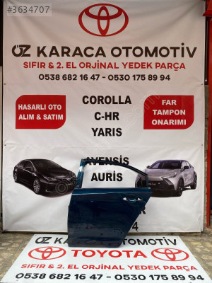 2019-2025 TOYOTA COROLLA ÇIKMA ORJİNAL SOL ARKA KAPI