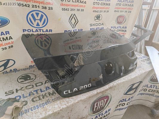 Mercedes CLA bagaj kapağı orjinal göçük hasarlı siyah 2019-2023