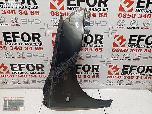 TOYOTA AVENSİS SAĞ ÖN ÇAMURLUK ORJİNAL ÇIKMA YEDEK PARÇA 02-04