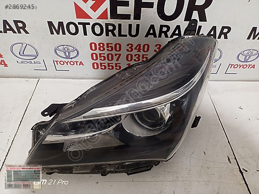 TOYOTA YARİS LEDLİ SOL FAR ÇIKMA ORİJİNAL PARÇA 2015-2016