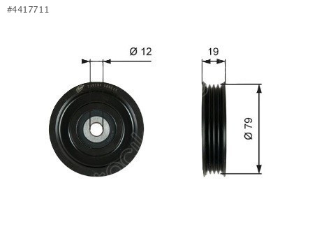 GERGİ RULMANI METAL (KLİMA) NİSSAN NAVARA 05-15 / 11927VC800