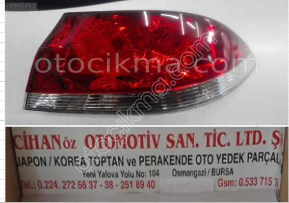 Mitsubishi Lancer Sağ Far 2003 2007,