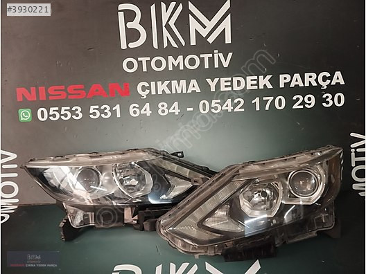 Nissan qashqai 2014-2017 sağ sol far