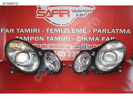 MERCEDES BENZ W211 2002-2009 ÇIKMA ÖN FAR TAKIMI A2118200161