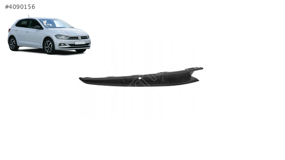 2G0853678B VW POLO ÖN TAMPON SÜS ÇİTASI KROMSUZ SAĞ