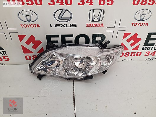 TOYOTA COROLLA SOL FAR ORJİNAL ÇIKMA YEDEK PARÇA 07-09