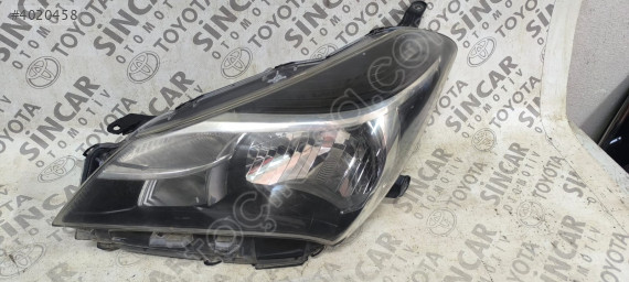 SİNCAR OTO'DAN TOYOTA YARİS 2016 2018 SOL ÖN FAR ÇIKMA ORJİNAL