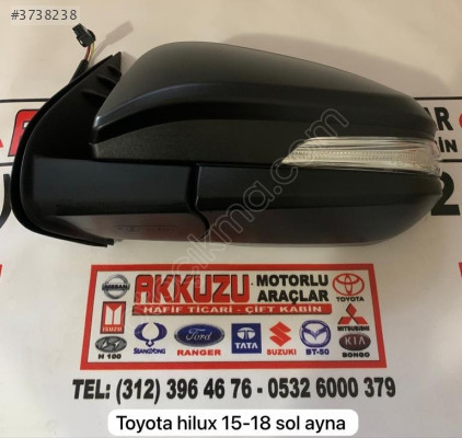 TOYOTA HİLUX SOL AYNA REVO SİYAH