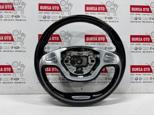 MERCEDES W222 S SERİ AHŞAP MAUN DİREKSİYON SİMİDİ A2224605603 ORJ