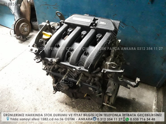 renault clio çıkma 1.4 16v benzinli motor