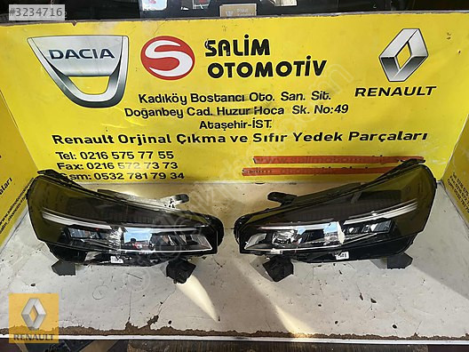 RENAULT CLIO 5.5 SIFIR ORJİNAL SAĞ SOL FAR VE DİĞER PARÇALARI