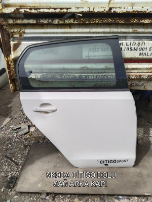 SKODA CİTİGO ORJİNAL DOLU HATASIZ SAĞ ARKA KAPI