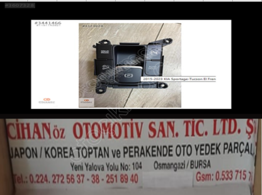 KİA SPORTAGE-.TUCSON. EL FREN DÜĞMESİ 2015-2023 4x2.