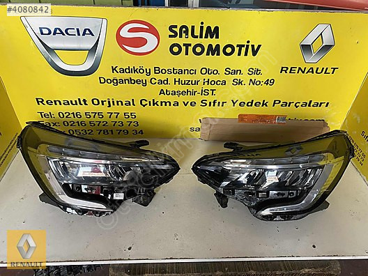 RENAULT CLIO 5 ÇIKMA ORJİNAL SAĞ SOL FAR VE DİĞER PARÇALARI
