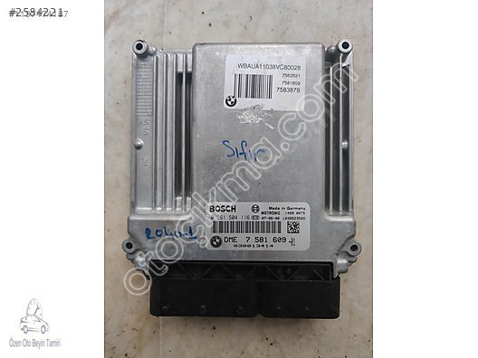 BMW E81 E87 Motor Beyni DME7581609 - 0261S04116 - DME 7 581