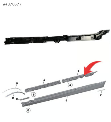 51777207937 BMW F18 MARSPIYEL TUTMA BRAKETI ARKA SOL