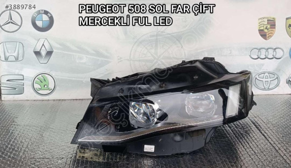 PEUGEOT 508 ORJİNAL ÇIKMA SOL FAR ÇİFT MERCEK