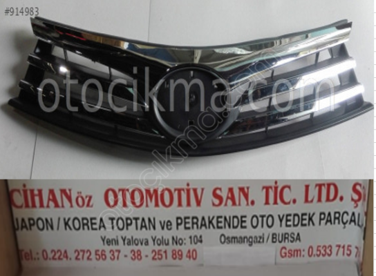 Toyota Corolla Nikelajlı Panjur 2014