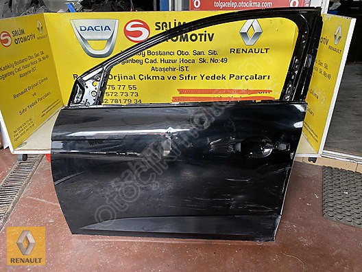 RENAULT MEGAN 4 ÇIKAM ORJİNAL SİYAH SOL ÖN KAPI VE DİĞER PARÇALA