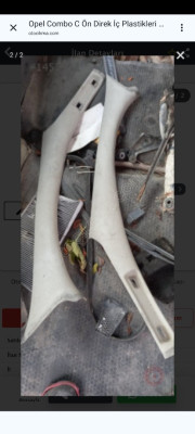 Opel Combo C sağ sol ön cam iç direk plastikleri