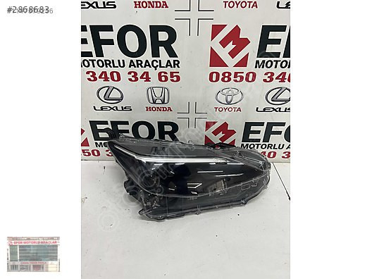 TOYOTA YARİS CROSS SAĞ FAR ÇIKMA ORJİNAL YEDEK PARÇA 22-23