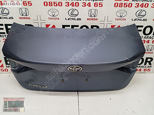TOYOTA COROLLA BAGAJ KAPAĞI ÇIKMA ORİJİNAL PARÇA 2019-2023