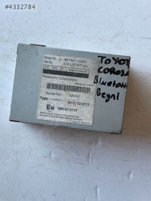 TOYOTA COROLLA BLUETOOTH BEYNİ ÇIKMA ORJİNAL
